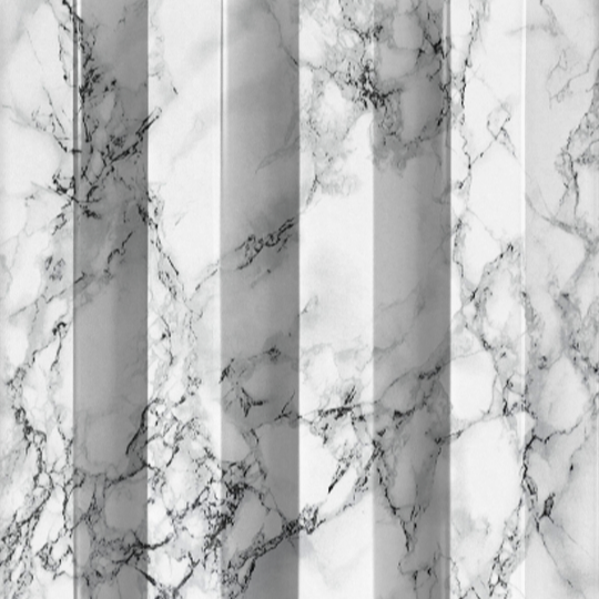 The Landmark Decor White Marble WPC Fluted Slat Wall Panel, with its textured, folded surface and white-gray marble pattern, is ideal for accent walls by enhancing shadowed ridges and intricate veining, making it perfect for interior panels and sophisticated wall cladding.